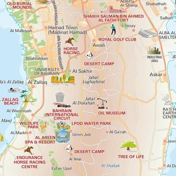 mapa de l'arbre de la vida Bahrain