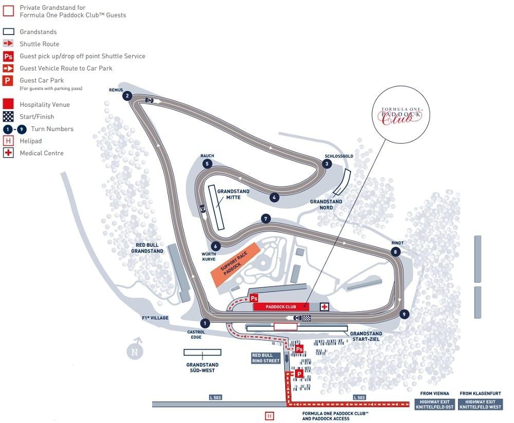 mapa del gp de Bahrain