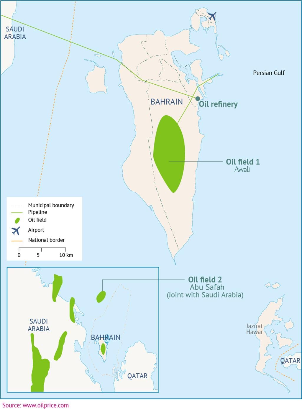 Bahrain terminal de l'aeroport mapa