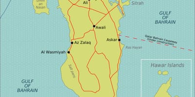 Bahrain internacional de l'aparcament de l'aeroport mapa