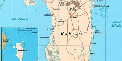 Mapa de Bahrain carretera mapa de localització