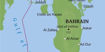 Mapa de Bahrain pont