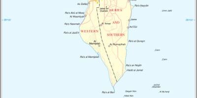 Bahrain mapa polític