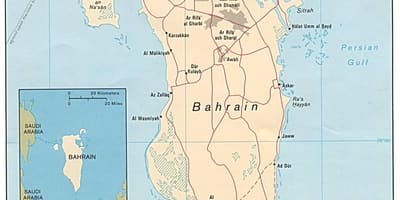Mapa d'exposició carretera de Bahrain